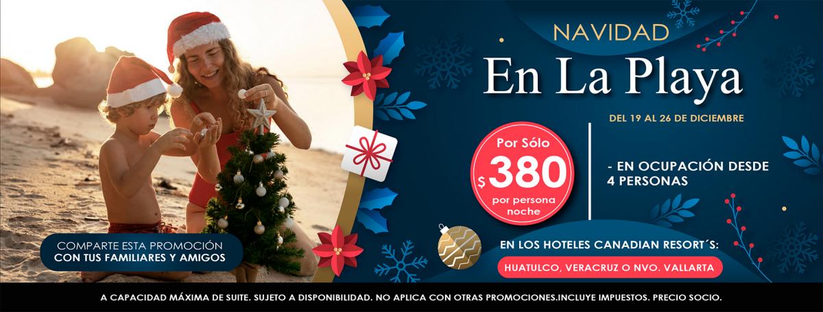 Canadian Resorts navidad en la playa 2024