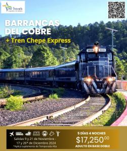 Barrancas del Cobre + Tren Chepe Express 2024