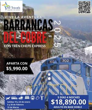 Barrancas del Cobre con Tren Chepe Express 2025